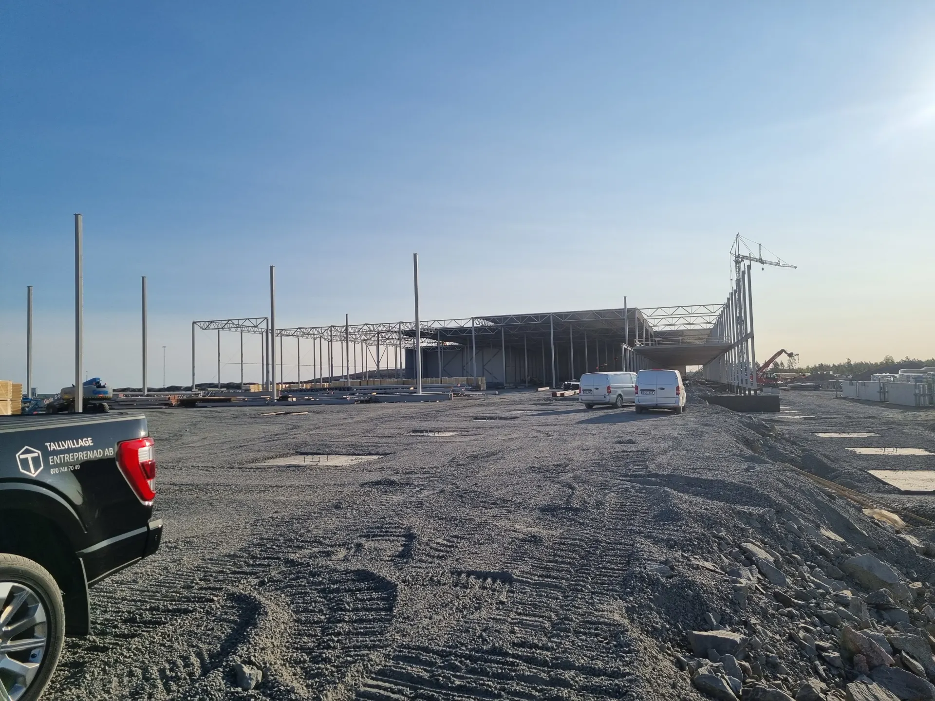 Lagerprojekt Strängnäs – markentreprenad och anläggning utförd av Tallvillage i Panatoni · via Kapma